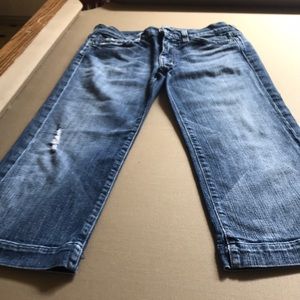 7 for Mankind denim cropped jeans
